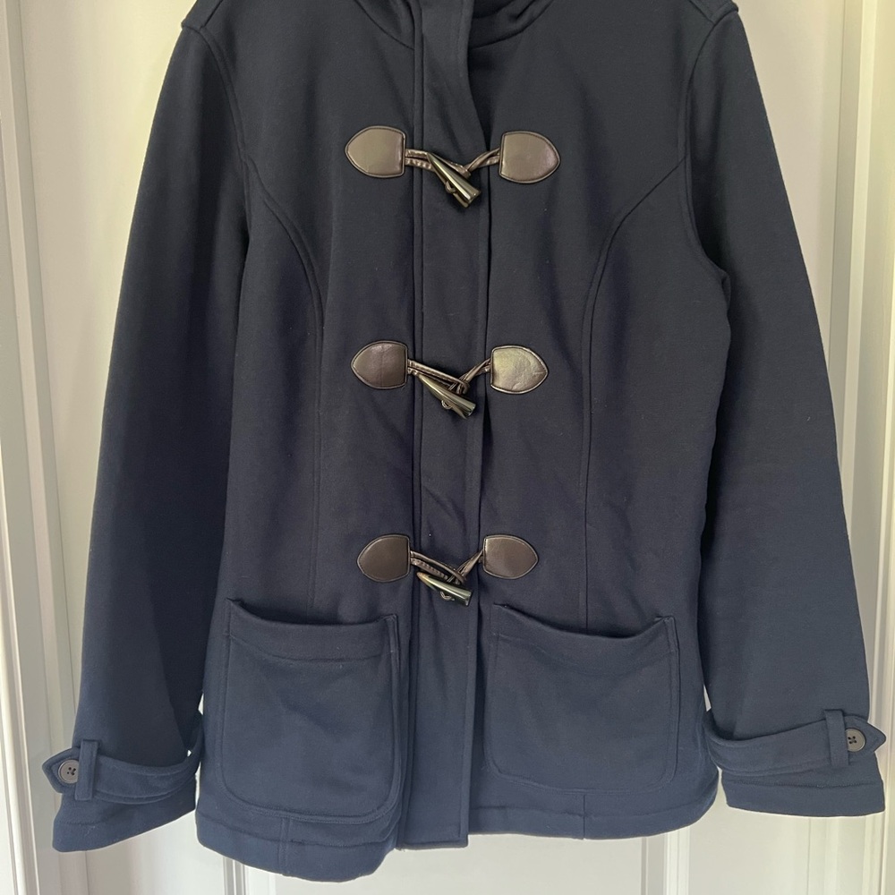 Market & Spruce Blue Utility Jacket with Relaxed Fit
